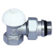Клапан запорный R14TG для радиатора хром Ду 32 угл НР Giacomini R14X036
