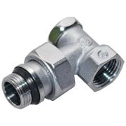 Клапан запорный R16TG для радиатора хром Ду 15 угл НР Giacomini R16X033