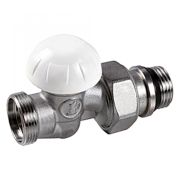 Клапан запорный R31TG для радиатора хром 1/2-3/4E прям НР Giacomini R31EX037