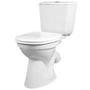 Унитаз-компакт Бриз белый нижний подвод косой выпуск 2/реж дюропласт 1.WH30.2.138 Santek