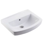Умывальник Ока 55 белый без отверстия 2 величины б/комплекта 560x450x210 Rosa (Кировская керамика)